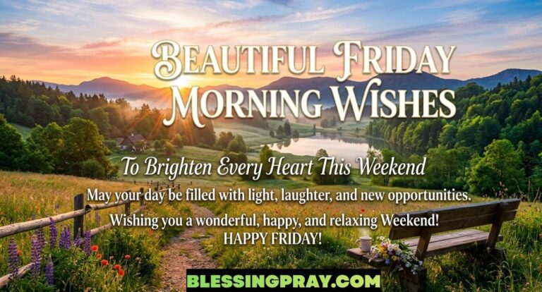 Beautiful Friday Morning Wishes to Brighten