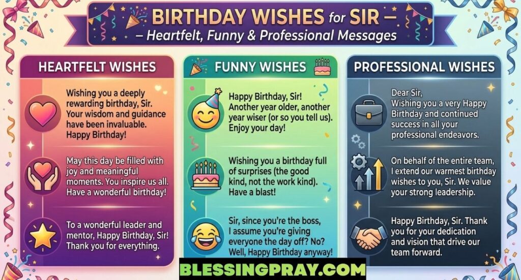 Birthday Wishes for Sir